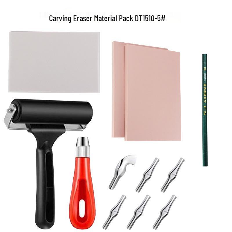 Professional Woodcut Carving Knife & Roller Set for Rubber Stamp Art