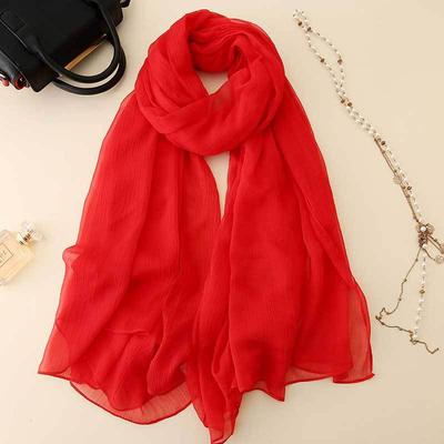 Φουλάρι ταξιδιού διπλής χρήσης από σιφόν με μοτίβο κροκόδειλου για γυναίκες, φθινόπωρο και χειμώνα μονόχρωμο μαντήλι μεγάλου μεγέθους