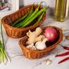 Hardness Rattan Wicker Woven Serving Baskets Household Handwoven Drain Chopstick Fork Spoon Holder 8 Styles