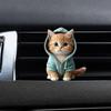 Car Outlet Vent Perfume Clips 2D Cat Air Freshener Diffuser Conditioning Aromatherapy Perfume Clip Car Interior Decoration
