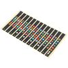 6PCS Black Color Fretboard Note Decals Self-Adhesive Guitar Fret Stickers  For Guitar Practice Use
