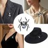 Exquisite Animal Brooch Including Rhinestones and Pearls Accent Lapel Pin for Unisex Wear Halloween Party Decoration