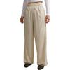Sportswear Solid Loose Fit Drawstring Straight Leg Knit Joggers Women Bottoms IU1984-236