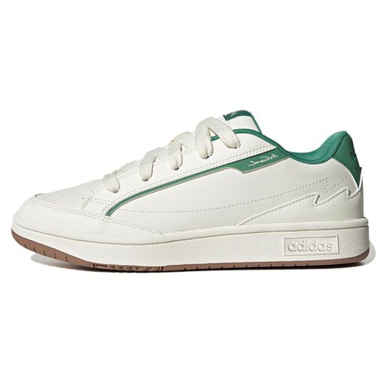Adidas Neo W Card Tennis Style Slip Resistant Durable Low Top Sneakers Unisex Sneakers White Green ID4951