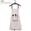 1PC Apron English Letters and Kitchen Utensils Printed Waterproof Apron