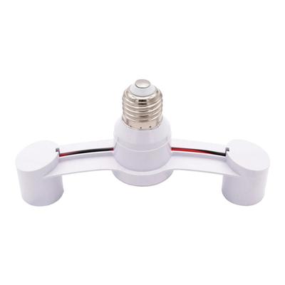 E27 auf 2 E27 2 in 1 Kopf Verlängerte LED Glühbirnen Lampensockel Adapter für Zuhause Stromverteiler Hol Z5U0
