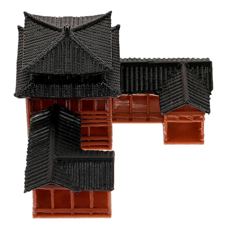 Chinese Inn Statue Ancient Building Model Miniature Japanese Pavilion Decorations Miniature Zen Garden Aquarium Bonsai Ornaments