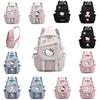 Hello Kitty Schulrucksack Für Mittelstufe Und Oberstufe Modisch Cartoon Nylon
