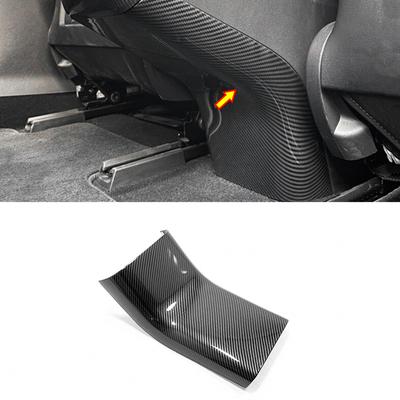 For Tesla Model3 Model 3 2017 2018   Car Accessories Carbon Fiber Car Rear Back Row Guard Kicking Frame Cover