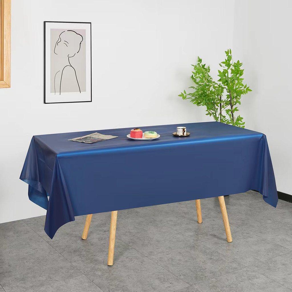 Peva Thickened Disposable Tablecloth With Dustproof And Oilproof Surface For Events And Decor