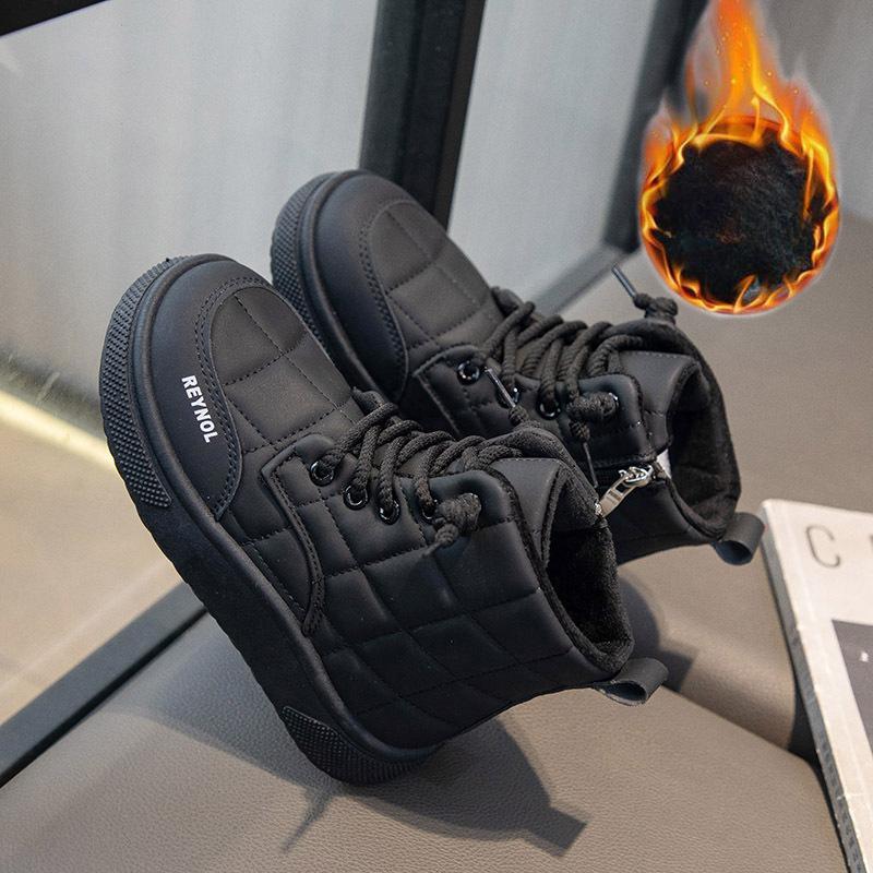 

Детские хлопковые туфли. Бархатные высокие спортивные туфли для мальчиков. Новая повседневная обувь на мягкой подошве для осени и зимы. Двухслойные хлопковые туфли для девочек. 32