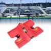 Magnetic Post Level Professional High Accuracy 3 Vials Folding Post Level Tool with Elastic Loop for Posts Pipes Railings and Signs Red
