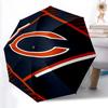 Printed Chicago Bears Logo Folding Umbrella,Outdoor,Leisure,And Travel Umbrella,Durable Umbrella Fabric,Birthday And Holiday Gift