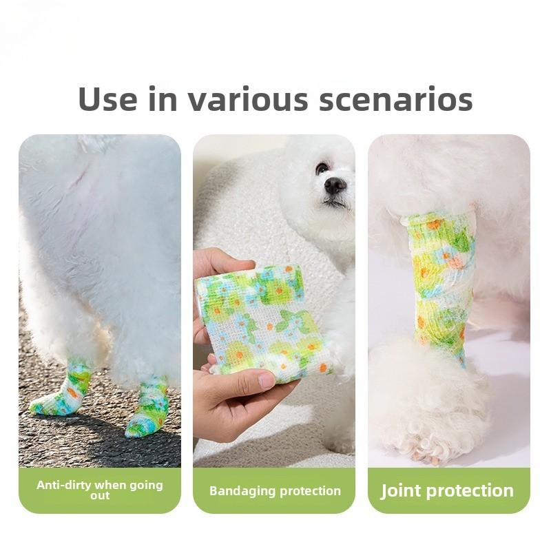 Dog Shoes, Foot Bindings, Disposable Foot Covers, Anti-dirty When Going Out, Walking The Dog, Teddy Bigbear Bandages