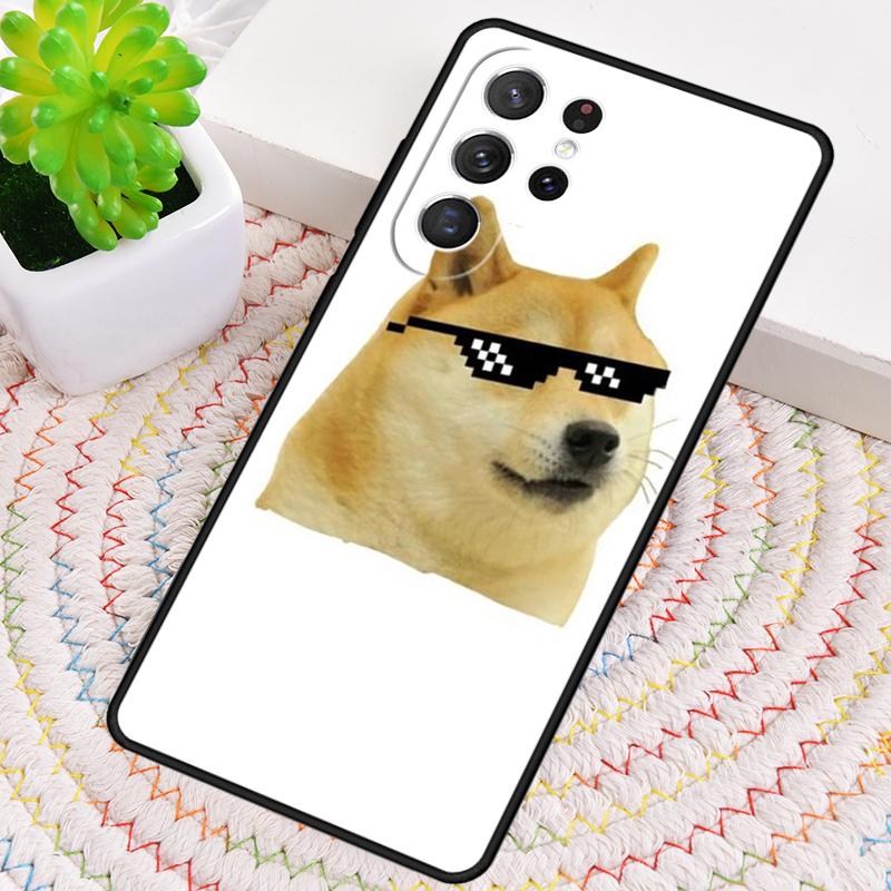 Cheems Doge Meme Funny Doggy Phone Case for Samsung Galaxy note 10 pro S26 Ultra S23 S24 FE S25 S21 S22 PLUS shockproof Cove
