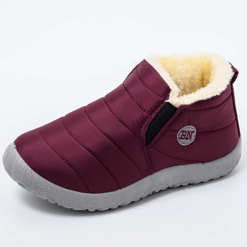 New Product Waterproof Wear Resistant Lightweight Elderly Shoes with Thick Velvet Casual Anti Slip Snow Boots In Large Size