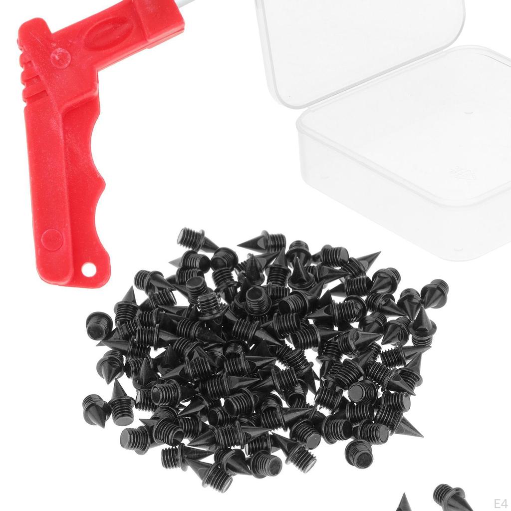 120Pcs 1/4" Track Shoe Spikes Replacement for Country Sports Hurdle