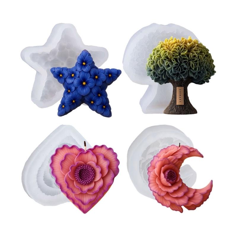 Flexible Textured Pattern Candle Mould for Candle Soap Making, Home Decoration , Project Practice, and Daily Studio Use