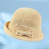 Hat Female Spring And Summer Fashion Foreign Style Thin Face Small Visor Sunscreen Bucket Hat Female Hollow