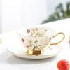 Bone China Coffee Cup Saucer Ceramic Cup Saucer Black Tea Cups Saucer Mug High Bone China Water Cups  Coffee Mug