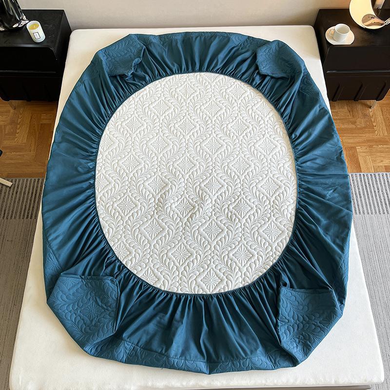 Wasserdichter Gesteppter Matratzenschoner Atmungsaktiver Milbenschutz-Matratzenbezug Rutschfest Antibakterielles Spannbettlaken 140/150/160