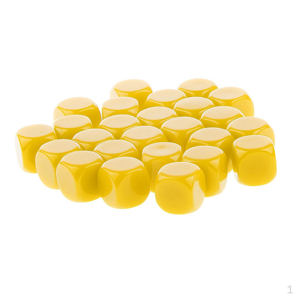 25 Count D6 Six-Sided Dice for Educational Activities