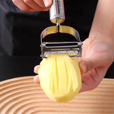 Stainless Steel Dual Side Vegetable Peeler With Peeling And Julienning Functions For Kitchen Fruit Vegetable Prep
