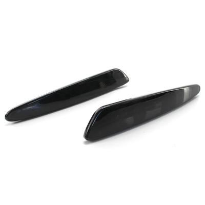 2x Carcasa de Luz Marcadora Lateral de Parachoques Delantero Negro Para Chevy Corvette C6 2005-2012
