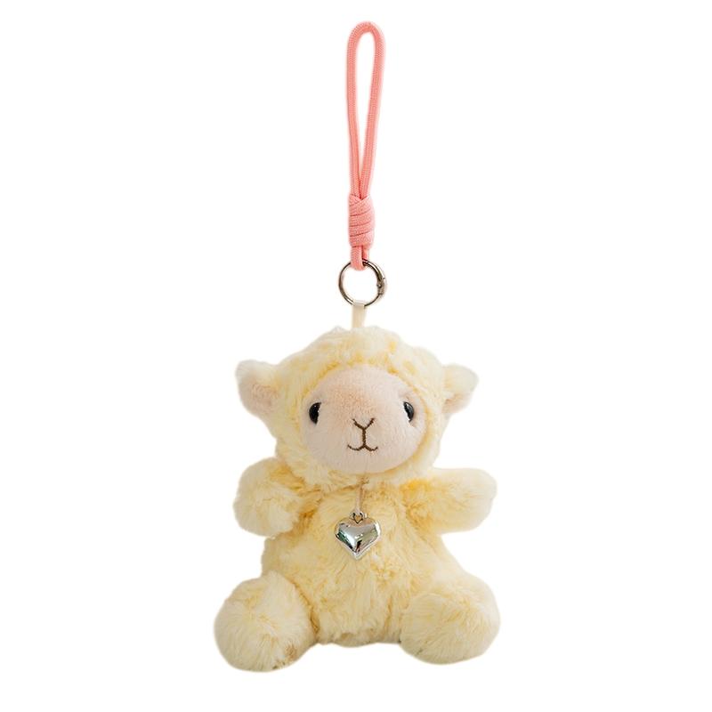 Cute Soft Sheep Plush Pendant Toys 1622Cm Stuffed Lamb Dolls Plushie Keychain Birthday Gifts Kids Home Decor