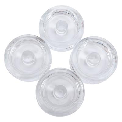 4 Stück Glas-Fermentationsgewichte, Einmachglas-Fermentationsstein, 7 cm Durchmesser, Leicht zu reinigen, Glasgewichte mit Griff für
