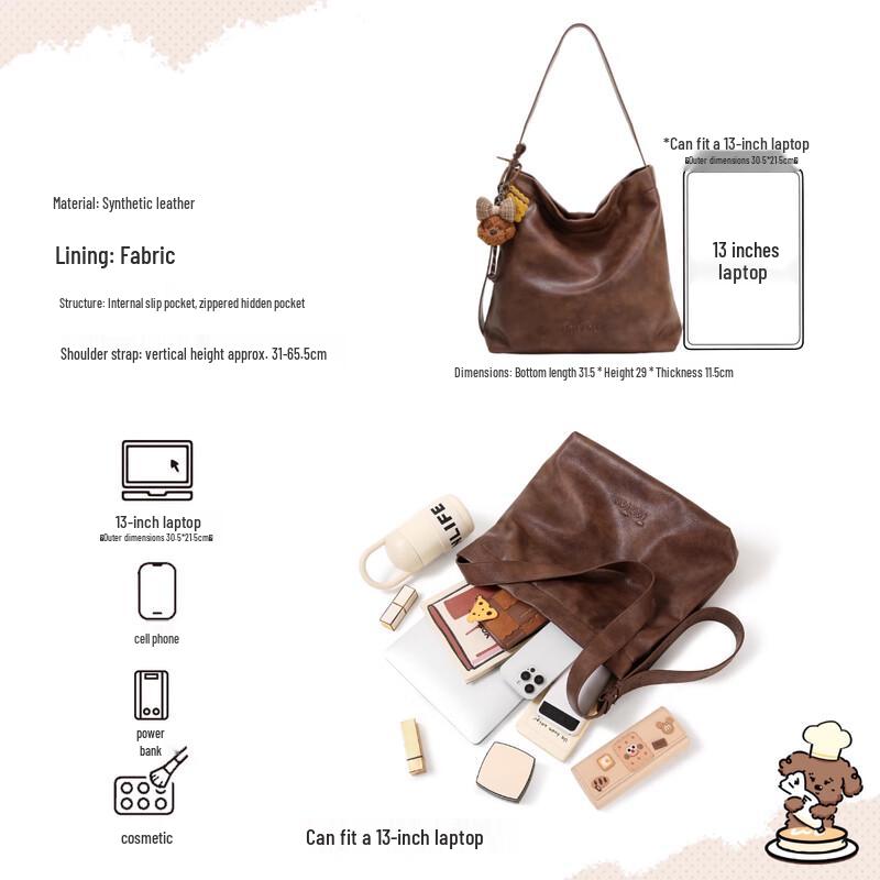 Toutou Retro Hund Tote & Beuteltasche