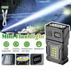 COB Flashlight with Magnet USB Rechargeable LED Work Light 7-Mode Hands-Free LED Lamp for Emergency Repair Cycling Camping