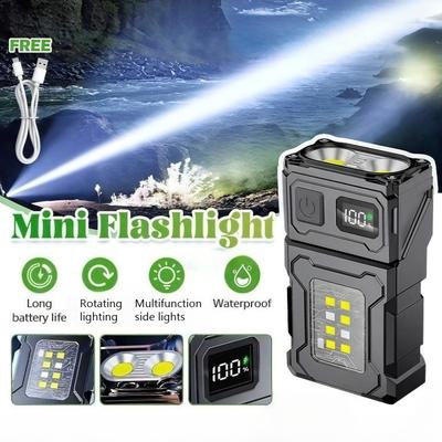 Lanternă COB cu Magnet Reîncărcabilă USB Lumină de Lucru LED 7 Moduri Lampă LED Mâini Libere pentru Urgență Reparații Ciclism Camping