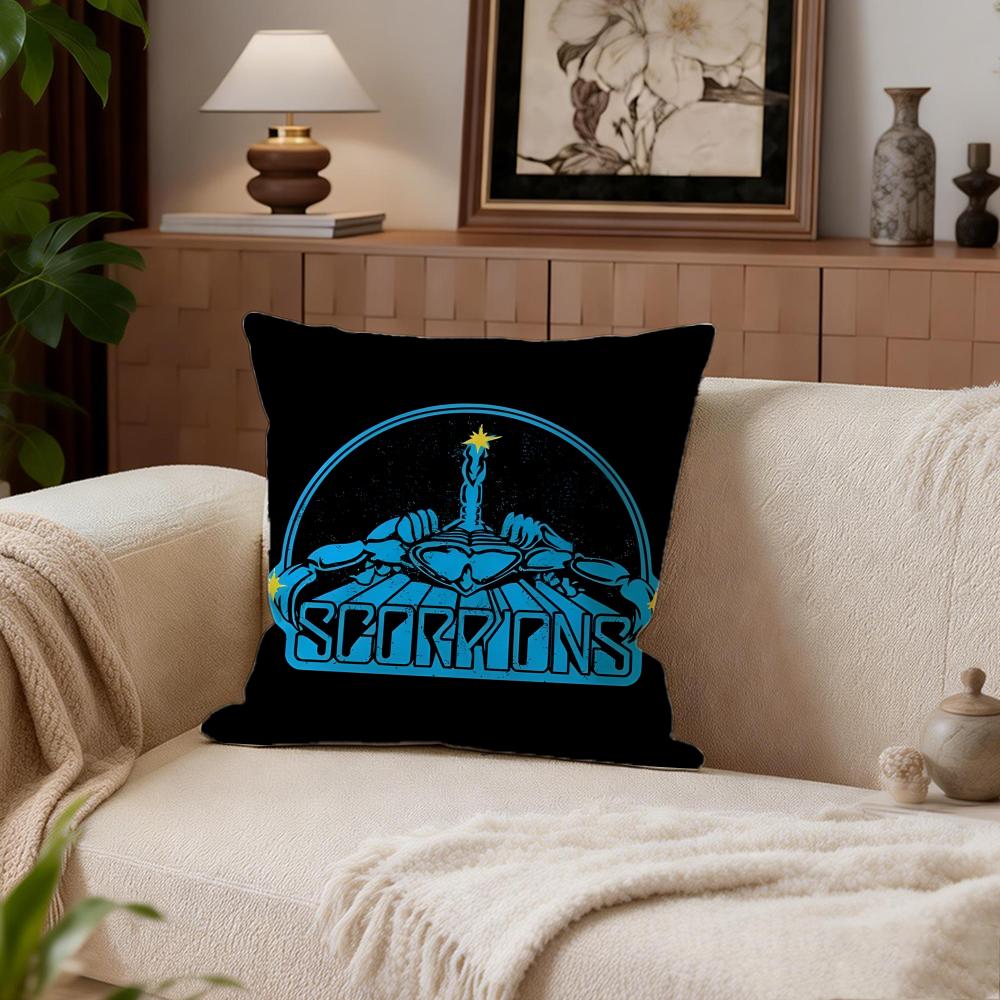 

Music Scorpions Cushion Cover Cushion Cover Set 4Pcs 50x50 45x45 40x40 Pillowcase Decorative Sofa Home Decor 30X30cm