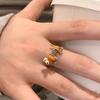 Cute funny spring dog ring childlike fun cute girl index finger ring opening adjustable ring