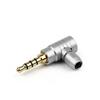 Mono Plug Jack 90 Degree Audio Adapter 3.5mm Jack Plug L Type Audio Connectors 2 3 4 Poles