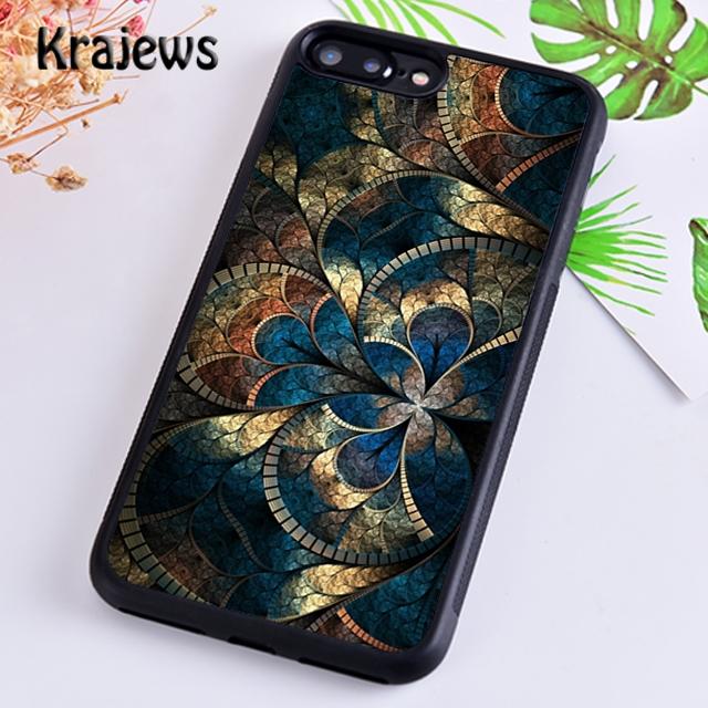 Krajews Indian Style Coloful Mandala Phone Case Cover For iPhone 17 Air 16 15 14 Plus 12 Pro Max Coque Fundas