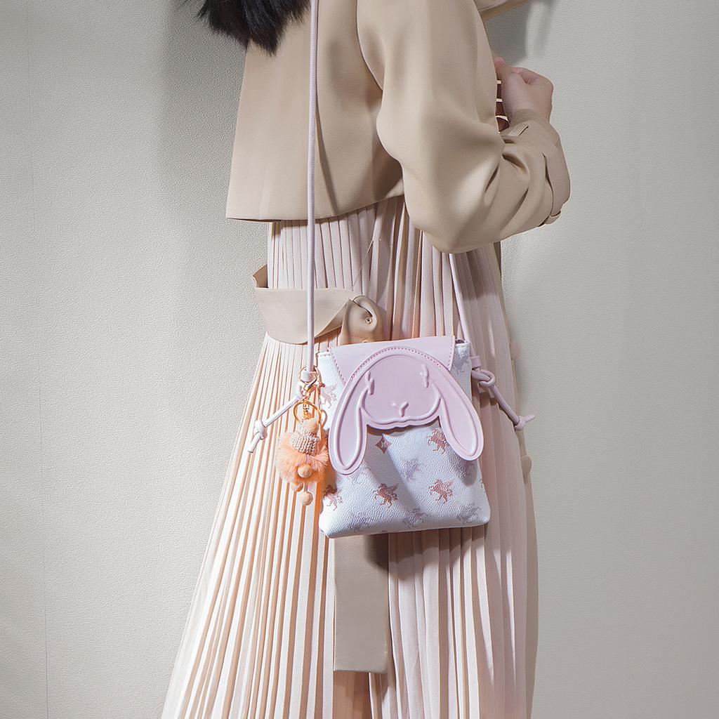 Summer new fashionable exquisite printed small bag niche high-end single shoulder crossbody women's mobile phone bag