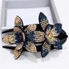 Female Beads Hairgrip Elegant Rhinestone Flower Duckbill Hair Claws Vintage Hair Combs Clip Shinning Hairpin Ponytail Headwear