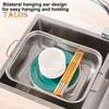 Drain Basket Pasta Strainer with Handle Large Capacity Rust-Resistant Dishwasher Safe Rice Noodle Filter Kitchen Colander