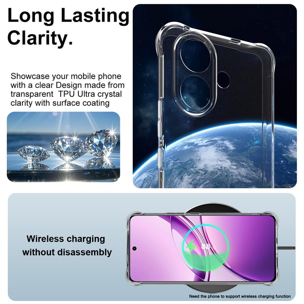 For Vivo V60 Lite 5G Global Telefondeksel IMAK Støtsikkert Mykt Deksel