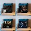 Leon Kennedy Resident Evil 4 Pillow Case Short Plush Sofa Decorative Gift Home Double-sided Printing Cushio