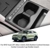 For BYD Yuan UP/ Atto 2 2025-2026 Button Control Version Center Console Water Cup Holder Insert Organizer TPE Car Accessories