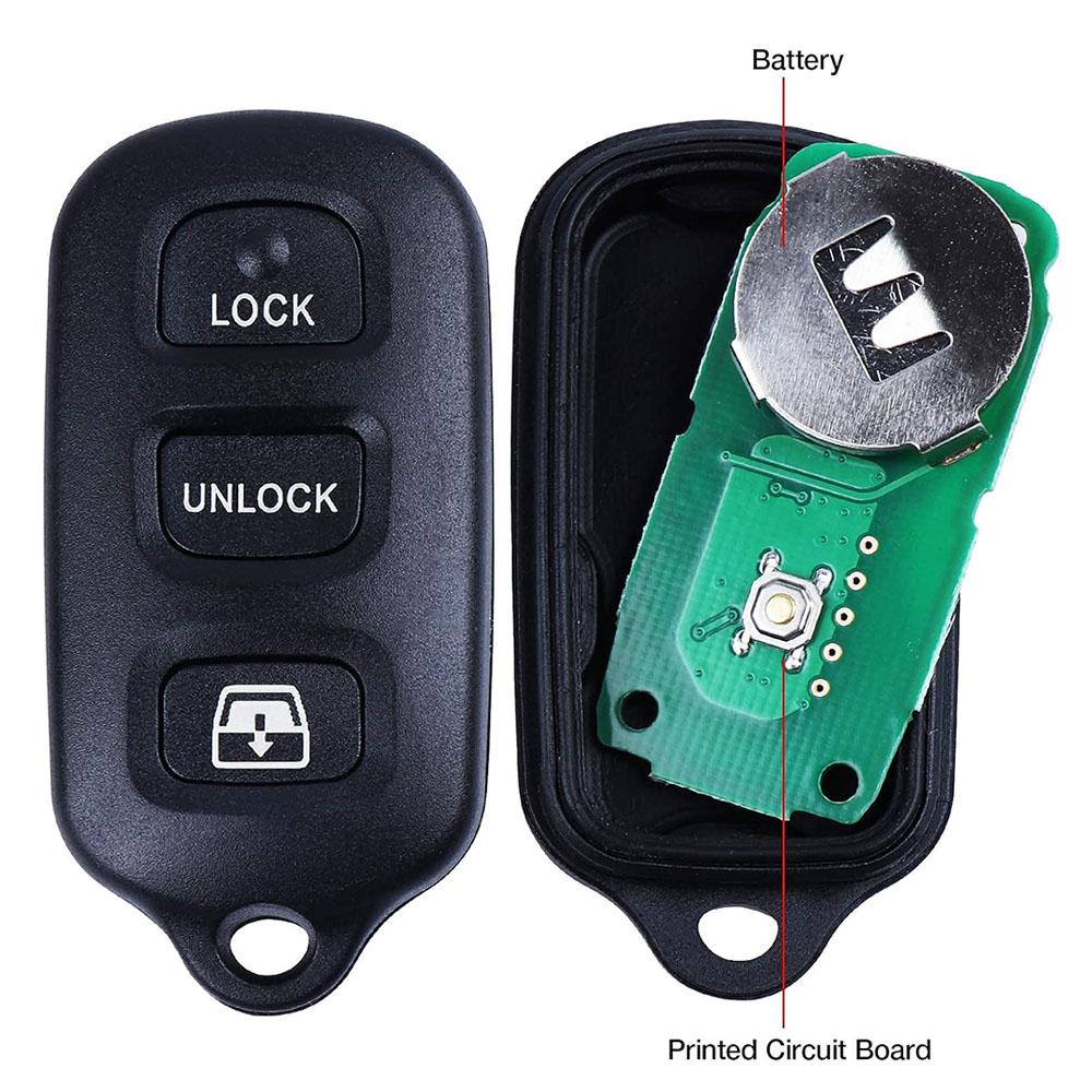 2x Keyless Entry Remote Control Car Key Fob HYQ12BAN For Toyota 4Runner Sequoia