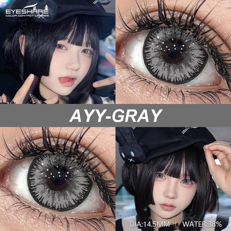 Eyeshare 1 para kolorowych soczewek kontaktowych do cosplayu dla oczu Anime Cosplay Softlens Y2K Koreańskie soczewki do makijażu oczu