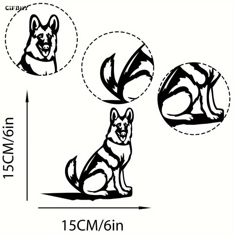 Metal Silhouette German Shepherd Garden Home Decor Gift