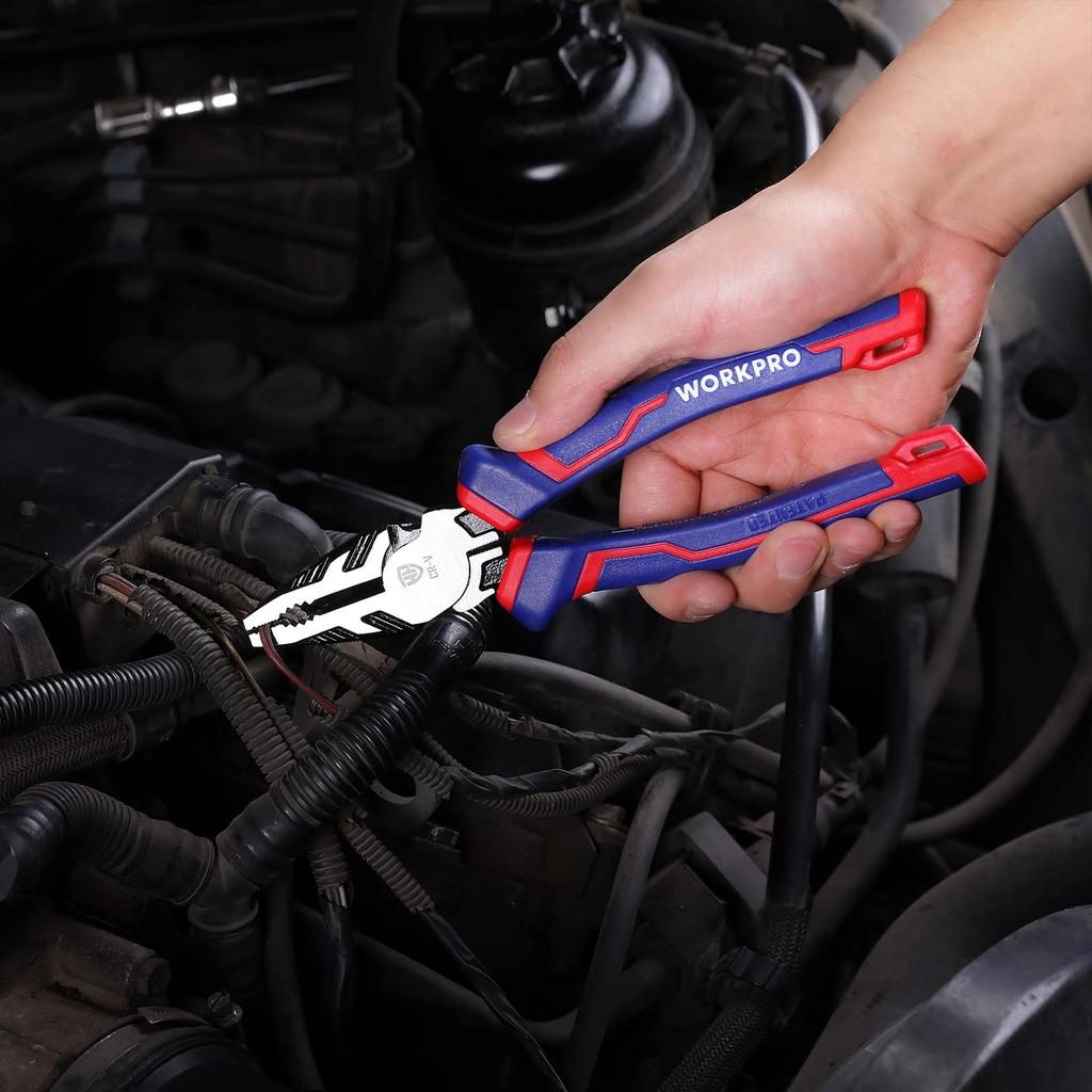 WORKPRO Pliers Pliers Water Pump Heavy Duty Home Pipe Automotive Steel Wire Cutting Set, Set, 3-piece Set, Pliers, Pliers, Nippers, Construction,