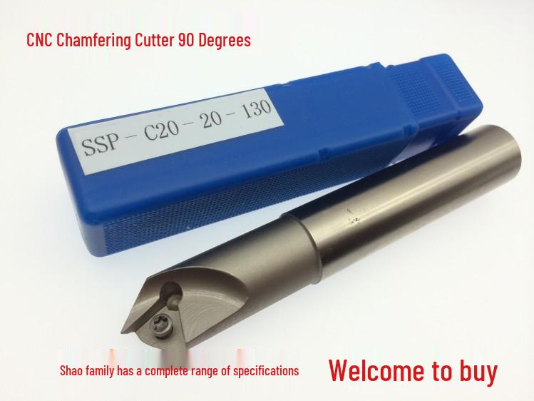 CNC Disposable Chamfering Tool Holder SSP C20-20-130, 90°