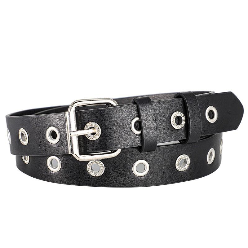 Women's Minimalist Stylish Needle Buckle Belt , Solid Color Elegant PU Leather Belt Casual Punk Versatile Accessory Men's Belts