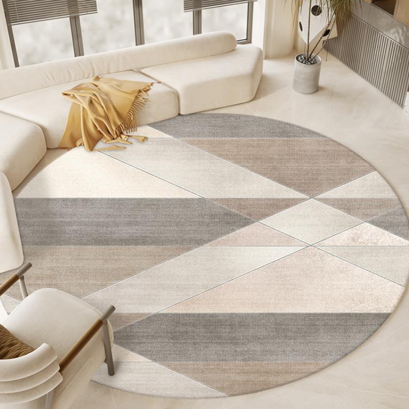 Modern Style Living Room Decoration Carpet Round Anti-slip Rugs for Bedroom Fluffy Soft Plush Rug Home Washable Lounge Floor Mat